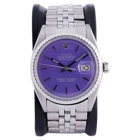 fake rolex purple dial|Rolex datejust purple face.